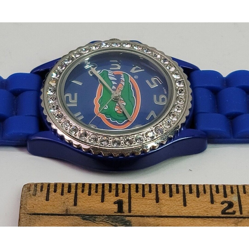 Florida Gators Blue Silicone Band Wrist Watch Crystal Bezel Unisex College Works - Picture 7 of 12